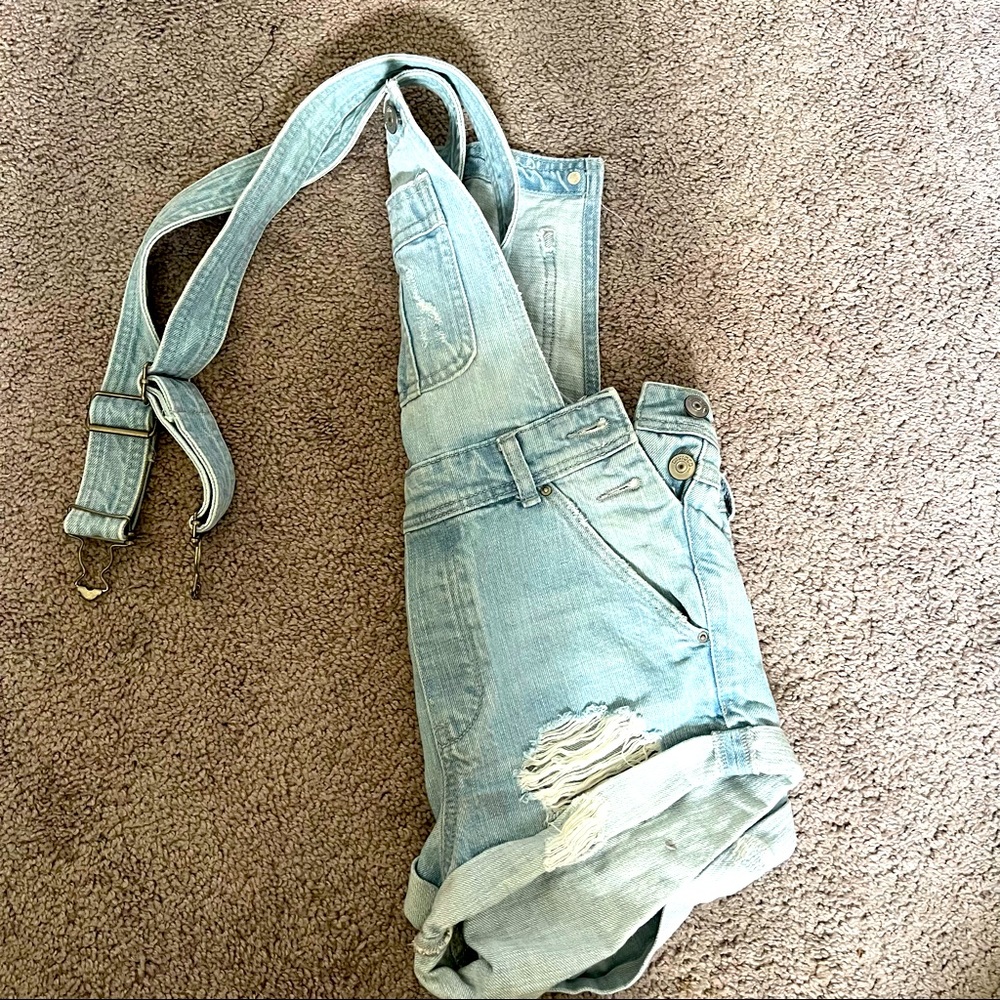 H&M x Coachella overall short denim